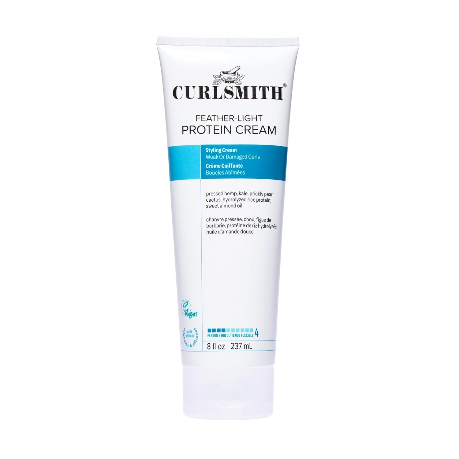 Buy now CURLSMITH Feather Light Protein Cream - Flexible Hold Curl Cream, Protein-Rich Styling Cream for Curls, For All Curl Types, Best for Weak and Damaged Curls, Vegan & Cruelty Free (8 oz) Default at indiglob india