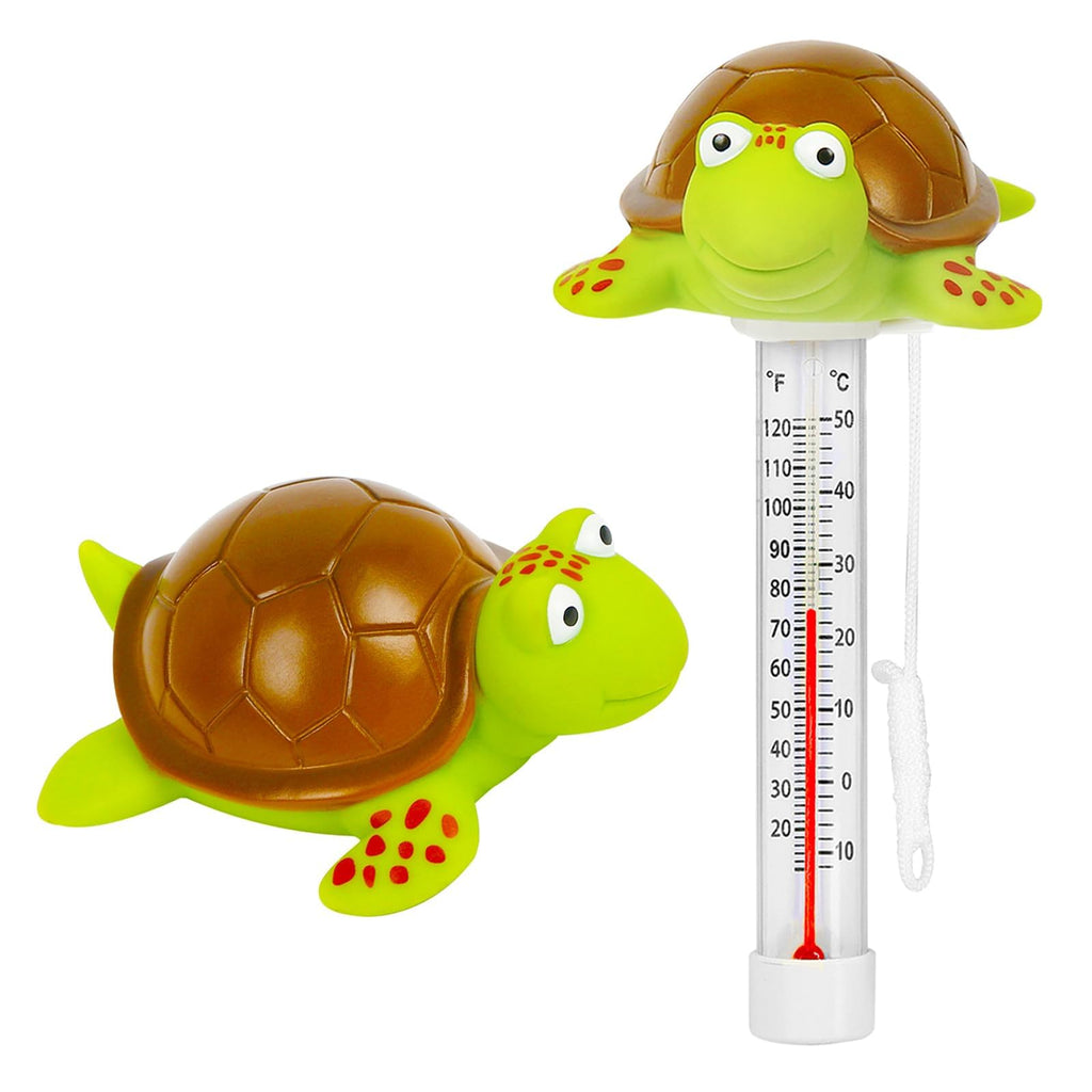 XY-WQ Turtle Floating Pool Thermometer with String, Easy-Read
