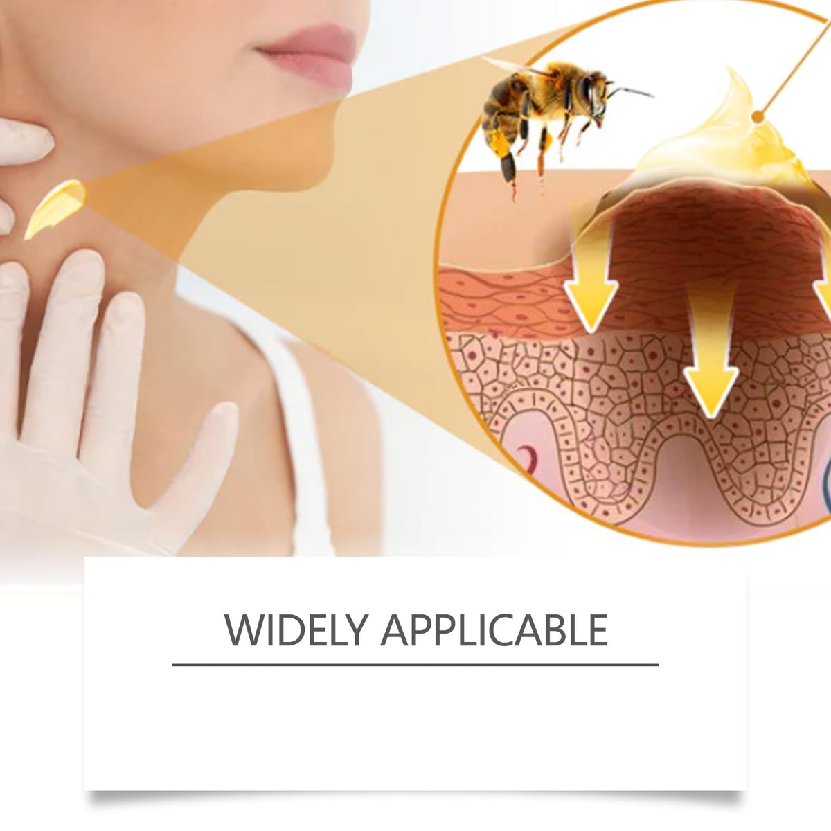 2 Pcs Bee Venom Skin Cream,Face Wrinkle Removal Firming Anti-Aging Bee Venom Moisturizer Cream.