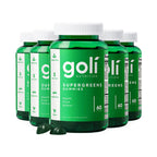 Goli SuperGreens Vitamin Gummy - 120 Count - Essential Vitamins and Minerals - Plant-Based, Vegan, Gluten-Free & Gelatin Free - Health from Within, Pack of 2