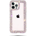 Buy now Bonitec Compatible with iPhone 13 Pro Max Case for Women Girls 3D Glitter Sparkle Bling Case Luxury Shiny Cute Crystal Charms Rhinestone Diamond Bumper Clear Protective Cases Cover Clear Default at indiglob india