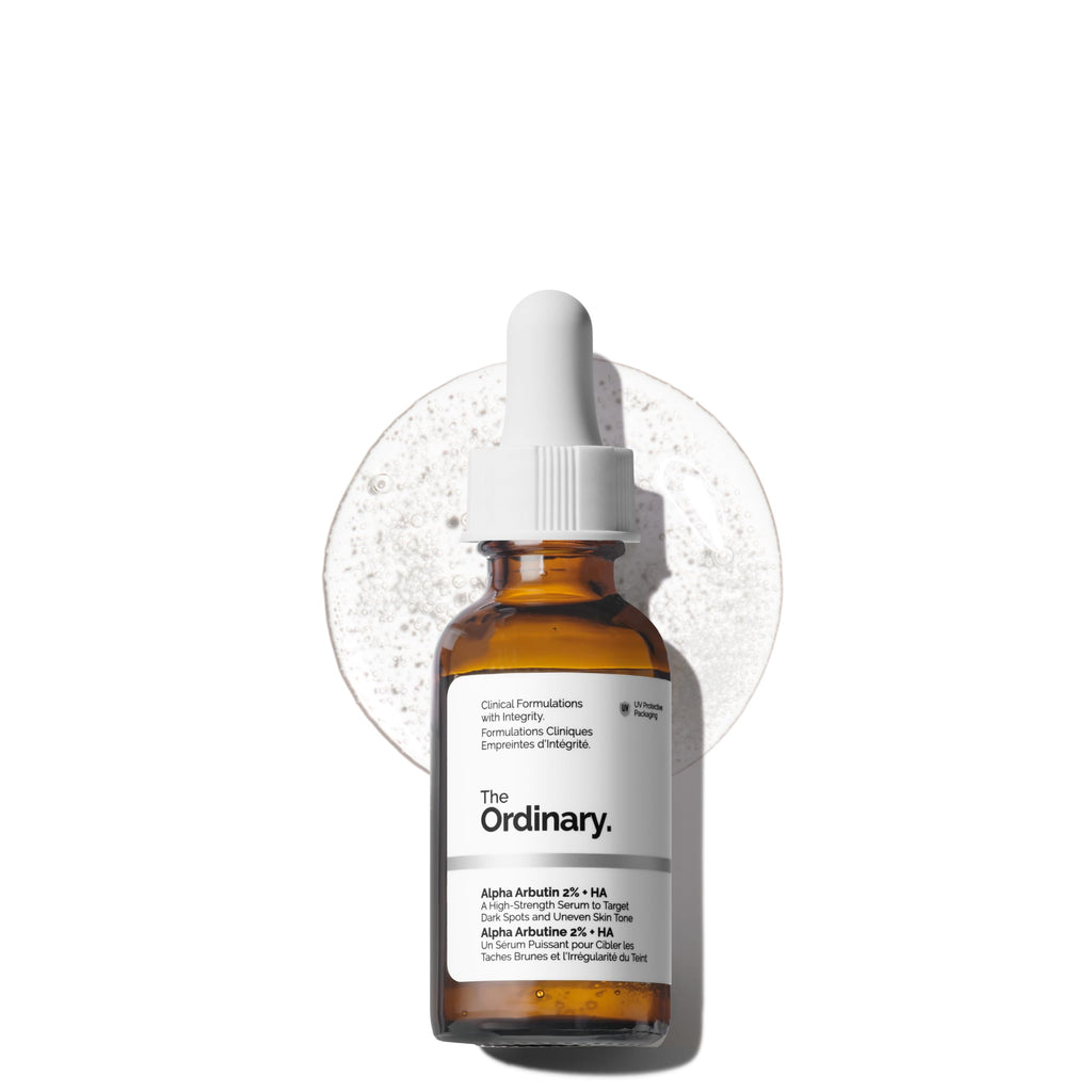 The Ordinary Alpha Arbutin 2% + Hyaluronic Acid, Brightens Skin and Targets Dark Spots, 1 Fl Oz