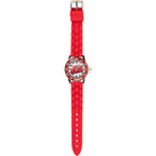Buy now Disney Pixar Cars Kids' Time-Teaching Watch – Lightning McQueen Design with Red Silicone Strap, Easy-to-Read Dial, and Adjustable Fit for Wrists 5.5" to 8" at indiglob india