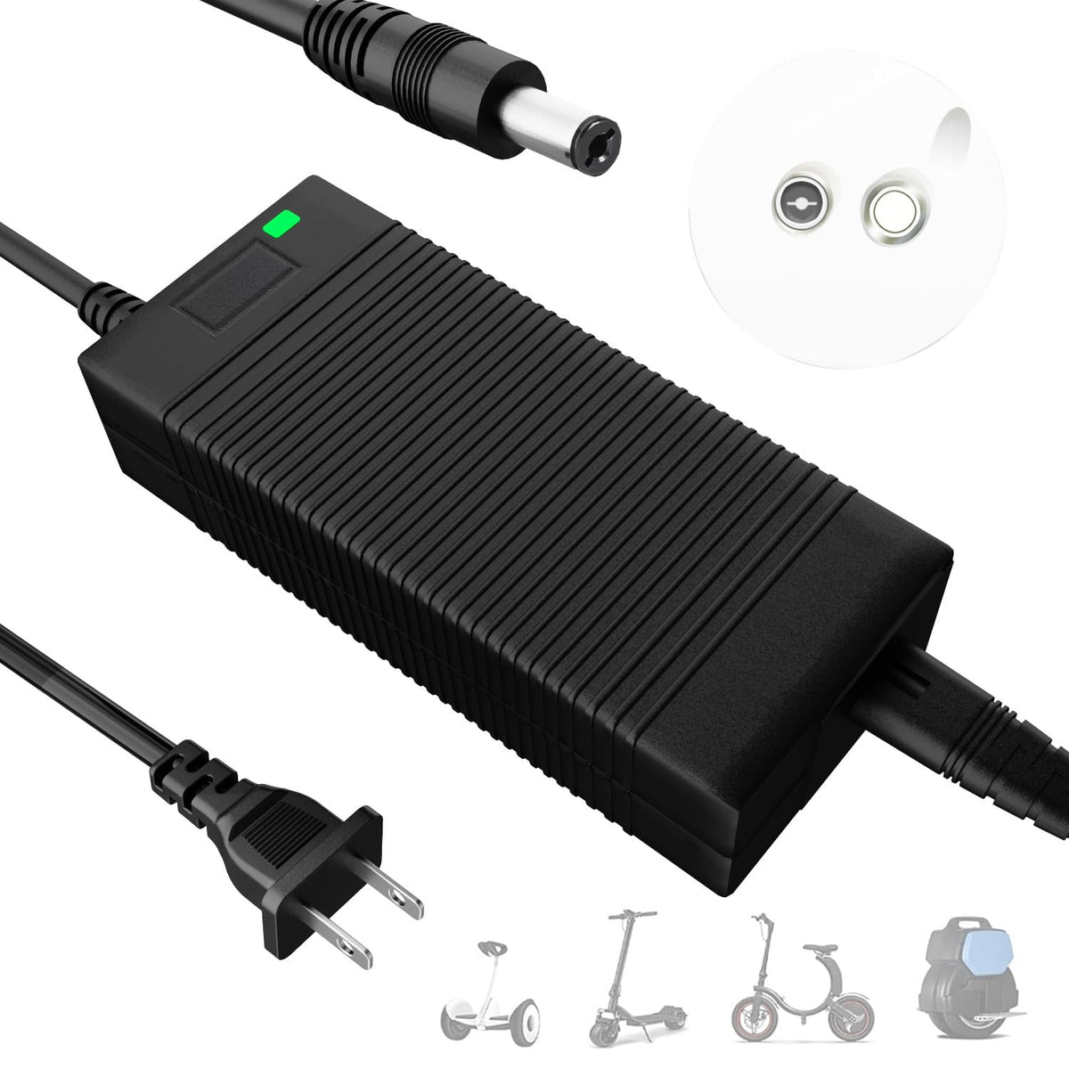 EVAPLUS 54.6V Safe Charger for 48V Lithium Batteries, UL Certified