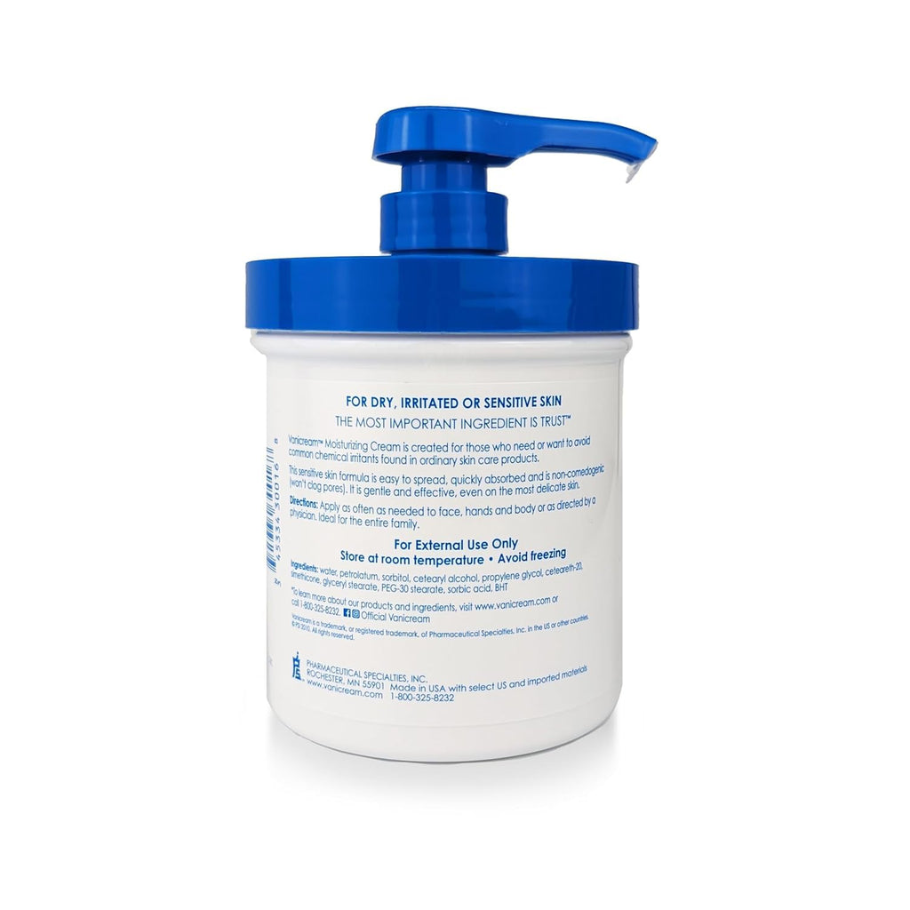 Buy now Vanicream Moisturizing Skin Cream with Pump Dispenser - 16 fl oz (1 lb) - Moisturizer Formulated Without Common Irritants for Those with Sensitive Skin at indiglob india