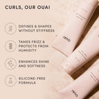 OUAI Curl Defining Cream - Hydrating Curl Cream (8 Oz) | With Chia & Linseed Oil, Enhances Definition, Hydration & Shine, Tames Frizz, Silicone-Free, Curly Hair Products