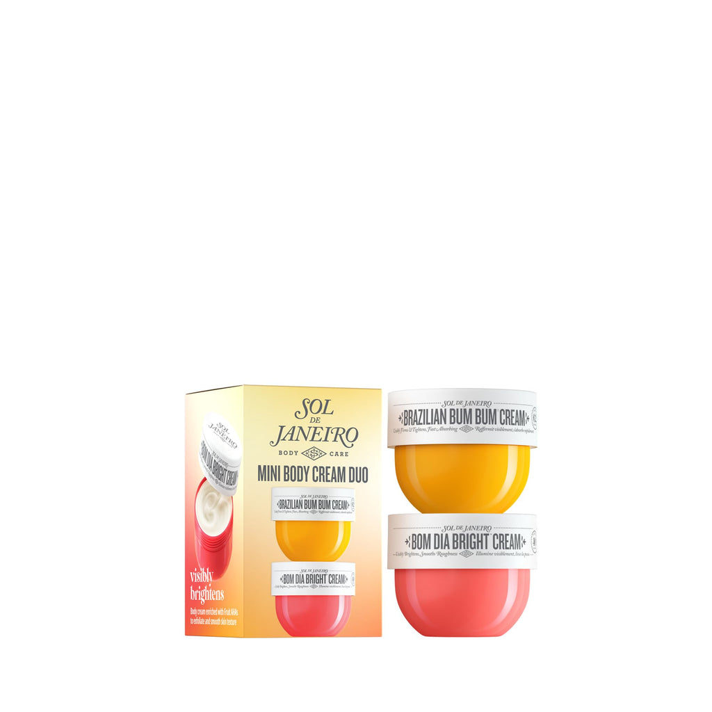 Buy now Sol de Janeiro Mini Body Cream Trial Set - Travel Size Set - Beauty Minis - Brazilian Bum Bum Cream & Bom Dia Bright Cream - 2 Piece Set 25 mL - $24 Value at indiglob india