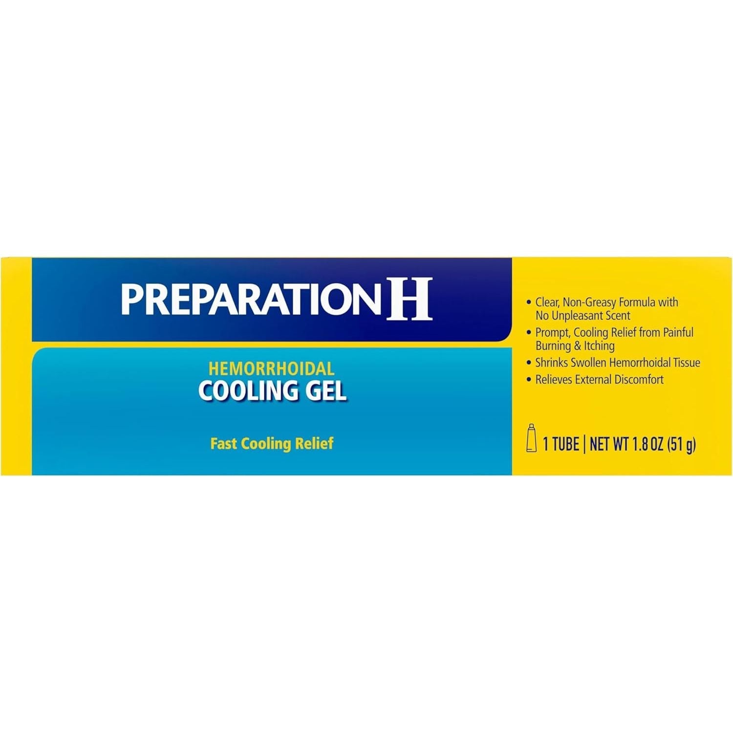 Buy now Preparation H Hemorrhoid Cooling Gel with Aloe for Fast Discomfort Relief - 1.8 Oz Tube at indiglob india