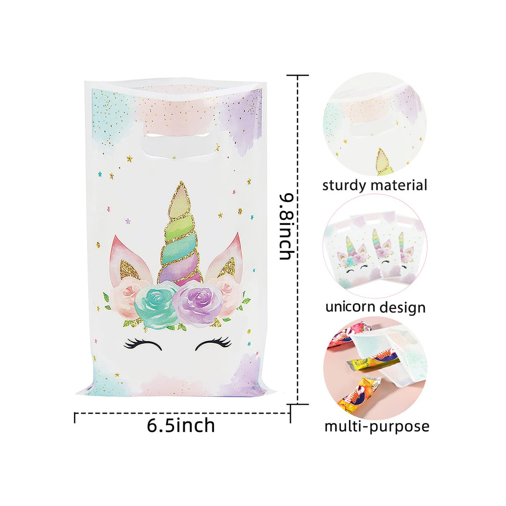 DaiUni 30 PCS Unicorns Goodie Bags Party Favor Bags for Kids Girls Birthday