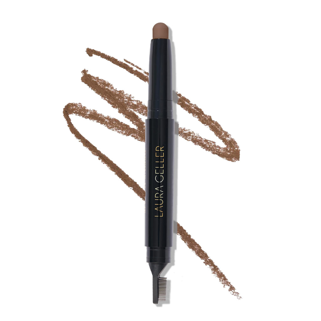 LAURA GELLER NEW YORK Define-n-Tame Brow Lifting Stick - Laminated Full Brows - Wax - Medium Brown