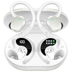 Buy now Ltinist Wireless Earbud, Bluetooth 5.3 Headphones Pure Bass Sound with Earhooks, 75H Battery Over Ear Headphones with Dual-LED Display, IP7 Waterproof Earphones Built-in Microphone for Running Sports at indiglob india