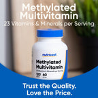 Nutricost Methylated Multivitamin 120 Capsules, 60 Servings | 23 Vitamin and Minerals Per Serving