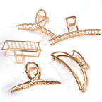 Buy now ANBALA Gold Hair Clips, Metal Large Claw Clips for Thick Hair Big Jaw Clips for Hair, Butterfly Hair Clips Hair Accessories for Women at indiglob india