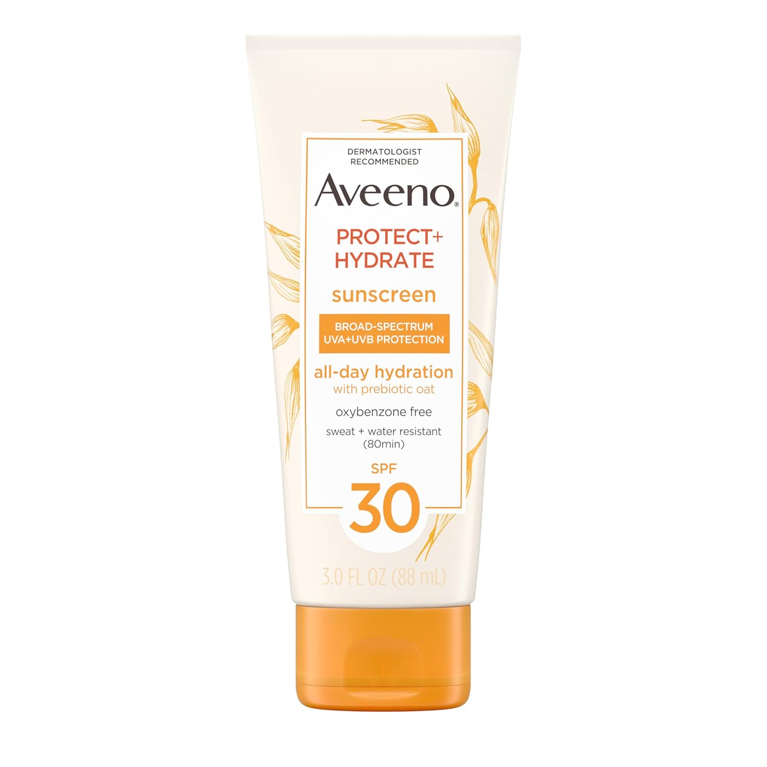 Buy now Aveeno Protect + Hydrate Moisturizing Body Sunscreen Lotion with Broad Spectrum SPF 60 & Prebiotic Oat, Weightless & Refreshing Feel, Paraben-Free, Oil-Free, Oxybenzone-Free, 3.0 fl. oz | Moisturizing, Body, Prebiotic Oat, Weightless, Refreshing Feel 3 Fl Oz (Pack of 1) SPF 30 at indiglob india