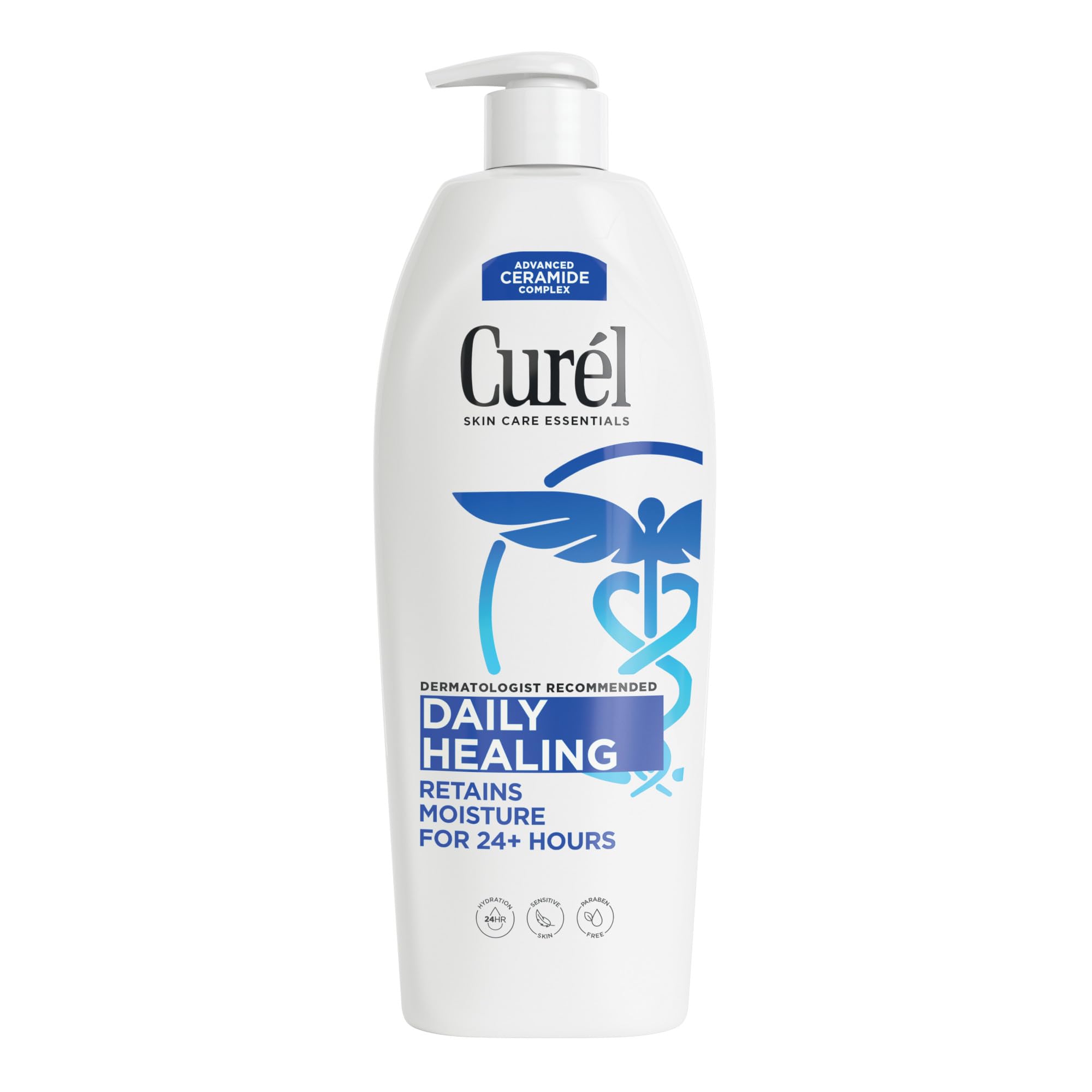 Buy now Curel Daily Healing Body Lotion for Dry Skin, Dermatologist Recommended Hydrating Body Lotion with Advanced Ceramides Complex, 20 Oz at indiglob india
