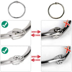 Binder Rings,KASEMI 100pcs Book Rings Assorted Sizes (1,1.5,2 inch) for School,Classroom,Office