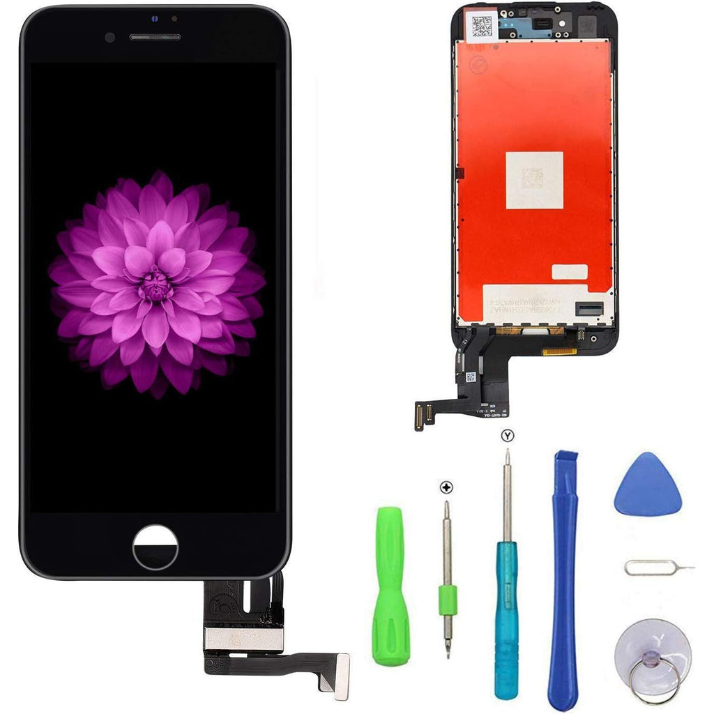 Buy now Compatible with iPhone 7 Plus Screen Replacement Black（5.5‘’）, LCD Display & Touch Screen Digitizer Frame Assembly Set with 3D Touch Free Repair Tools at indiglob india
