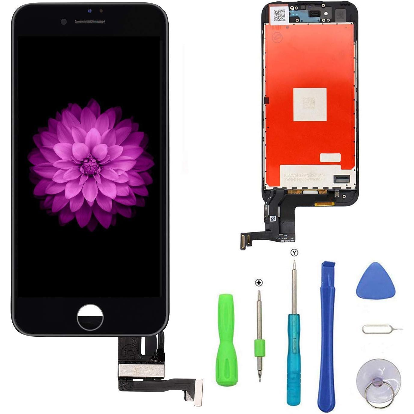 Buy now Compatible with iPhone 7 Plus Screen Replacement Black（5.5‘’）, LCD Display & Touch Screen Digitizer Frame Assembly Set with 3D Touch Free Repair Tools iphone 7 plus at indiglob india