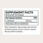 THORNE Theanine, 200 mg L-Theanine Supplement, 90 Capsules | Supports a Healthy Stress Response, Relaxation, Focus, Memory & Positive Mood*, Clinically Studied, NSF Contents Certified