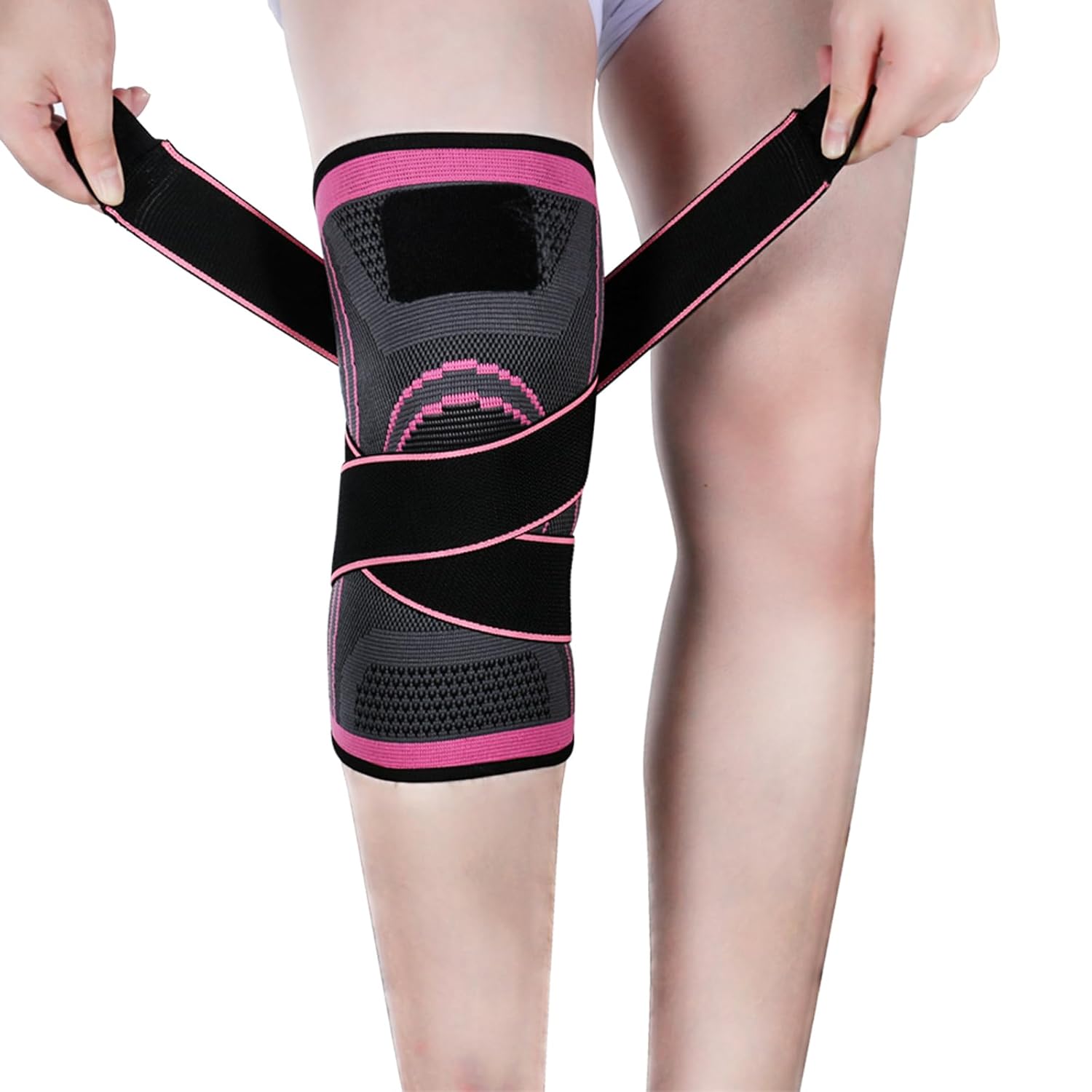 Buy now Knee Braces for Knee Pain, 1 Pack Knee Compression Sleeve, Knee Support for Sports Workout Weightlifting Basketball, Knee Sleeve for Joint Pain and Arthritis Relief L Pink at indiglob india