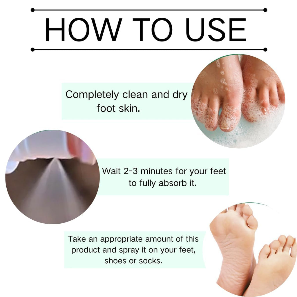 2PCS Foot Spray with Tea Tree Oil,Tea Tree Oil Feet Spray,Foot & Shoe Freshness,Quick-Drying and Travel-Friendly (2 PCS)