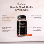 Black Girl Vitamins Once a Day - Womens Multivitamin Gummy - Vitamin A, B, C, E and Zinc. Multivitamin for Women, Immune Support. Vegan, Gluten-Free. Made in The USA (30 Day Supply, Strawberry)