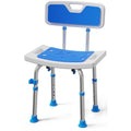 Shower Chair for Inside Shower, 400 lbs Adjustable Chair with Back