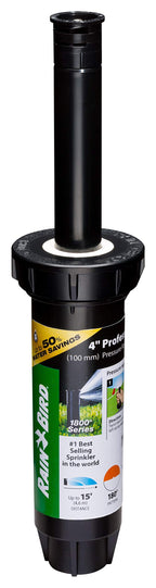 Rain Bird 1804HDSP25 PRS Pro Dual Spray Pop-Up, Half Circle, 8-15 Feet, 4"