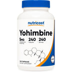 Buy now Nutricost Yohimbine HCl 5mg, 240 Capsules Extra Strength - Gluten Free, Non-GMO at indiglob india