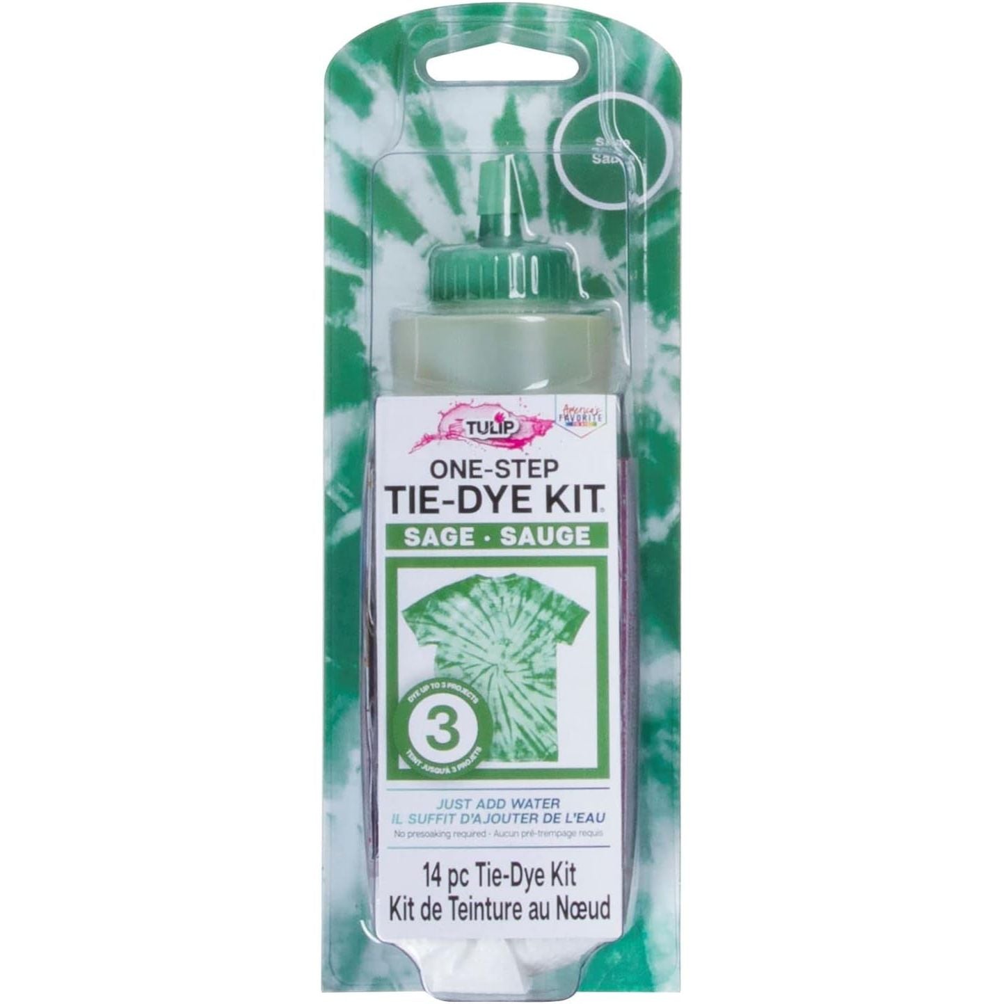 Buy now Tulip One-Step Tie-Dye Kit, Vibrant Colors for Fabric 4 fl oz, Yellow Sage at indiglob india