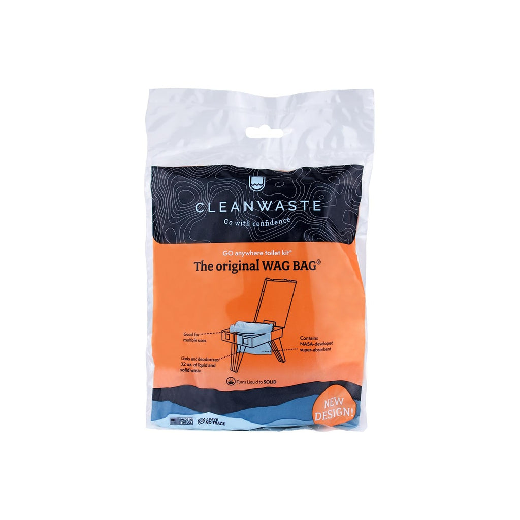 Cleanwaste WAG Bag Portable Toilet Kit with Odor Control Bags, 12 Ct