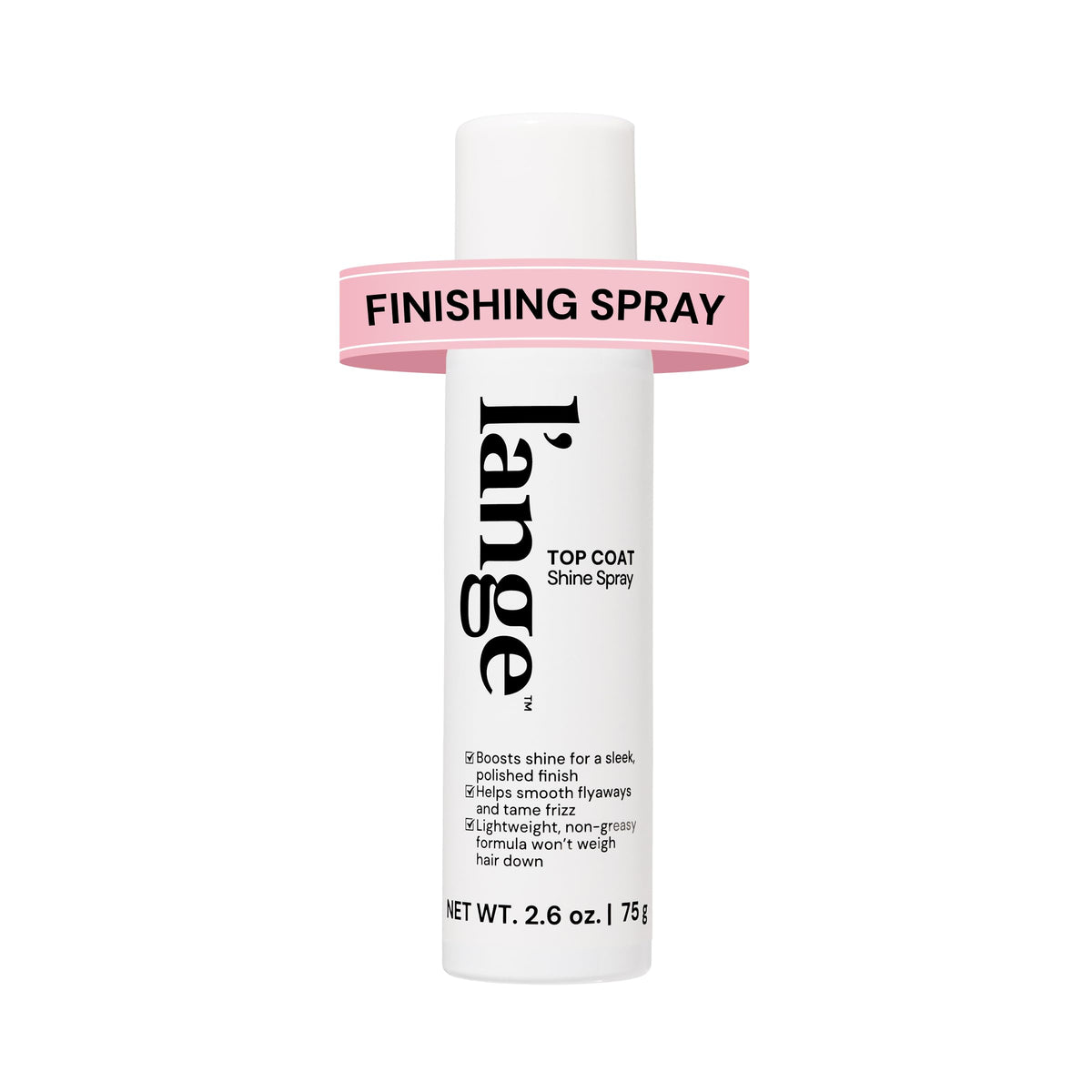 L'ANGE HAIR Top Coat Shine Spray | Hair Gloss Finishing Spray | High-Gloss Finish | Controls Frizz & Flyaways | Ultra-Fine Hydrating Mist | Lightweight, Won't Weigh Hair Down