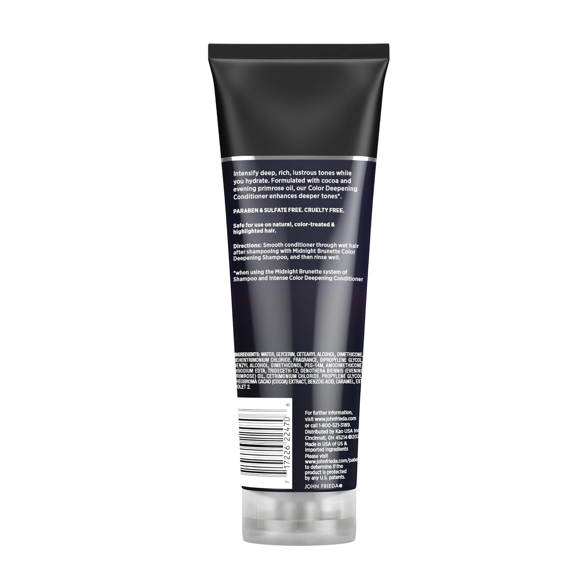 Buy now John Frieda Midnight Brunette Conditioner, Color Deepening Conditioner to Enhance and Refresh Brunette Tones, Infused with Cocoa and Primrose Oil to Nourish and Enhance Brunette Tones, 8.3 Oz at indiglob india