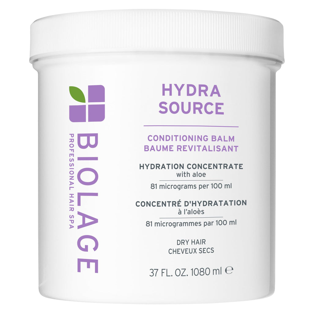 Biolage Hydra Source Conditioning Balm – For Dry Hair | With fermented aloe & hyaluronic acid, vegan, paraben-free, moisturizes, detangles, adds softness, for fine to medium hair