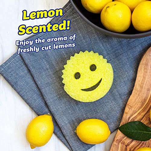 Buy now Scrub Daddy Sponge - Lemon Fresh Scent - Scratch-Free Multipurpose Dish Sponge - BPA Free & Made with Polymer Foam - Stain & Odor Resistant Kitchen Sponge (1 Count) at indiglob india