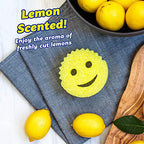 Buy now Scrub Daddy Sponge - Lemon Fresh Scent - Scratch-Free Multipurpose Dish Sponge - BPA Free & Made with Polymer Foam - Stain & Odor Resistant Kitchen Sponge (1 Count) at indiglob india