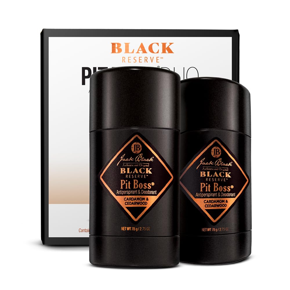 Buy now Jack Black Pit Boss Antiperspirant & Deodorant Men - 2.75 oz - Mens Deodorant for Sensitive Skin Black Reserve - Cardamom & Cedarwood (2 Pack) at indiglob india