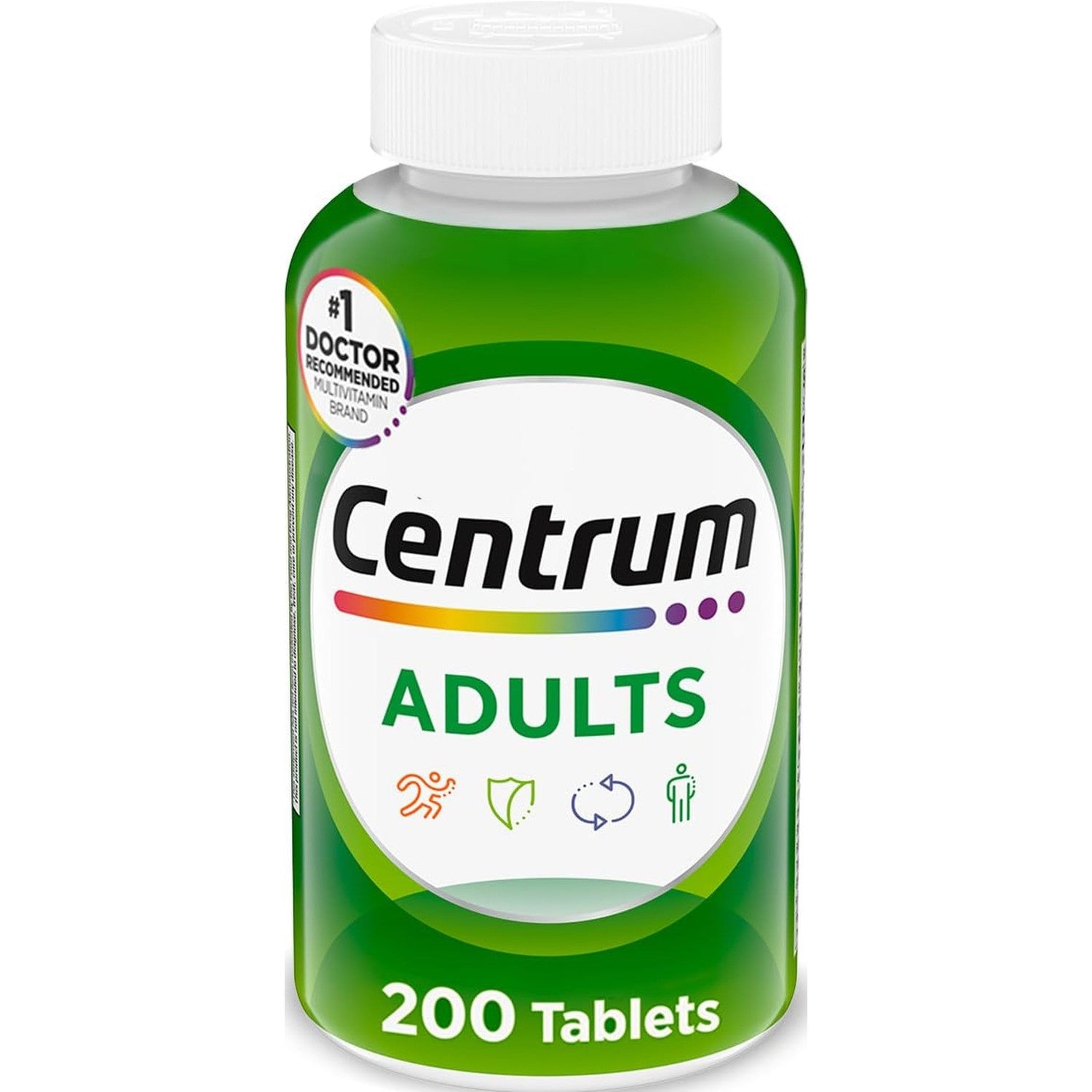 Centrum Multivitamin for Adults 18 and Over, 200 Tablets | Contains B Vitamins, Vitamin C, Vitamin E and Antioxidants, Supports Healthy Immune Response, GLP-1 Support