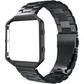 Buy now Simpeak Women Men Stainless Steel Metal Band Strap with Stailess Steel Frame Compatible with Fitbit Blaze, Match Link Removal Tool, Black black band frame at indiglob india