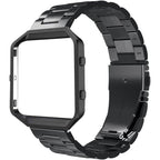 Buy now Simpeak Women Men Stainless Steel Metal Band Strap with Stailess Steel Frame Compatible with Fitbit Blaze, Match Link Removal Tool, Black black band frame at indiglob india