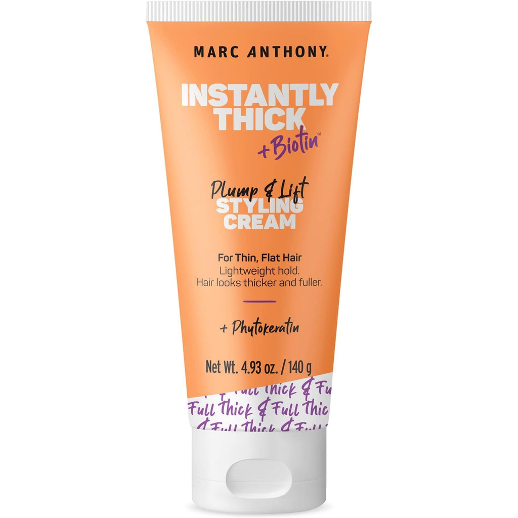 Marc Anthony Instantly Thick, Hair Thickening Styling Cream for Thin Hair | Lightweight Volumizing Hair Care with Biotin & Phyto Keratin, Plumps & Lifts for Fuller Looking Hair. For Women & Men.