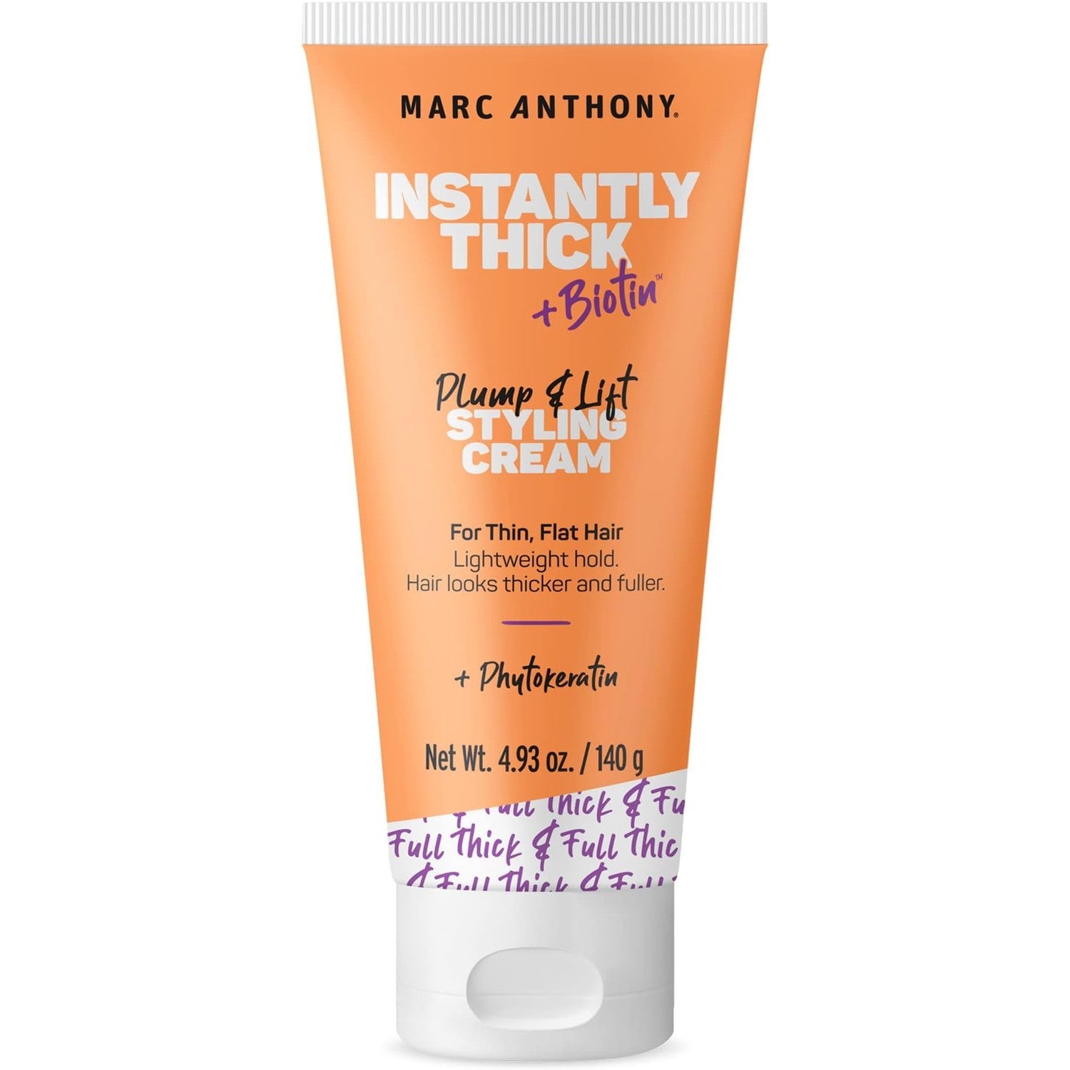 Marc Anthony Instantly Thick, Hair Thickening Styling Cream for Thin Hair | Lightweight Volumizing Hair Care with Biotin & Phyto Keratin, Plumps & Lifts for Fuller Looking Hair. For Women & Men.