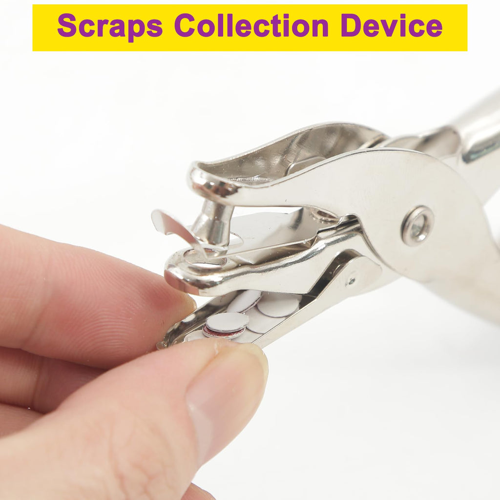 Decymis 2 Pcs Small Single Hole Punch, 1/4 Inch Hole Puncher for Crafts