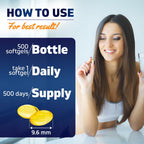 Vitamatic Vitamin D3 5000 IU (125 mcg), 500 Softgels, Made in USA | Olive Oil-Based Formula, Cold Pressed, 500 Day Supply, Support Immune Health*, Non GMO, Gluten Free