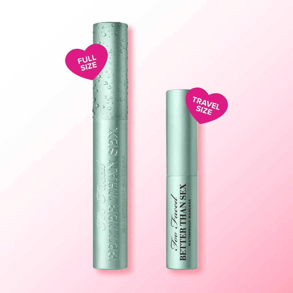 Too Faced Better Than Sex Waterproof Mascara | Volume + Length with Hourglass Brush