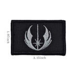Buy now 4 Pieces Embroidered Morale Hook and Loop Fastener Tactical Patches at indiglob india