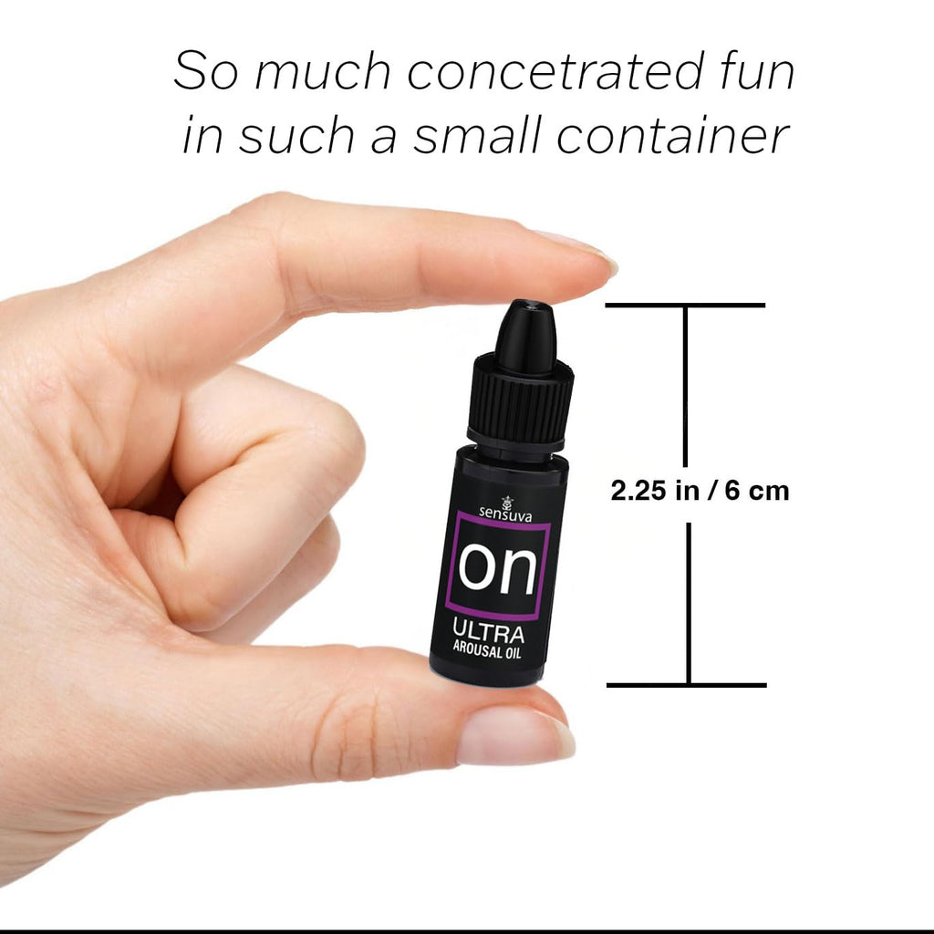 Sensuva On Arousal Oil for Her- Ultra Intensity - Long Lasting Over 50 Applications - Satisfying & Stimulating Tingling Sensation, 5 ml