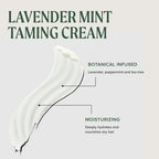Tea Tree Lavender Mint Taming Cream, Rich Hair Styling Cream, For Coarse, Curly + Dry Hair, 3.4 fl. oz.