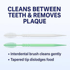 Buy now TOPMED ETS Oral Care Dental Brush Teeth Pick Plastic Teeth Floss Toothpick, Interdental Brush (300 Count 1 Box) at indiglob india