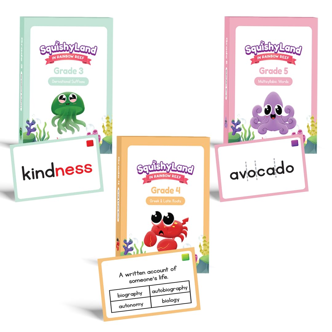The Fidget Game SquishyLand Expansion Card Packs, Grades 3 to 5